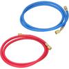 2Pcs Refrigerant Charging Hose, AC Charging Hoses Tube, Fluoride Adding Tube for Air Conditioner Outside Unit Repair Tool (R410 special 1.5 meters)