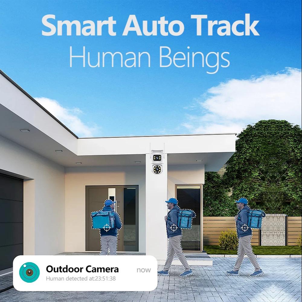 5G Dual Lens Outdoor WiFi Camera with HD Quality