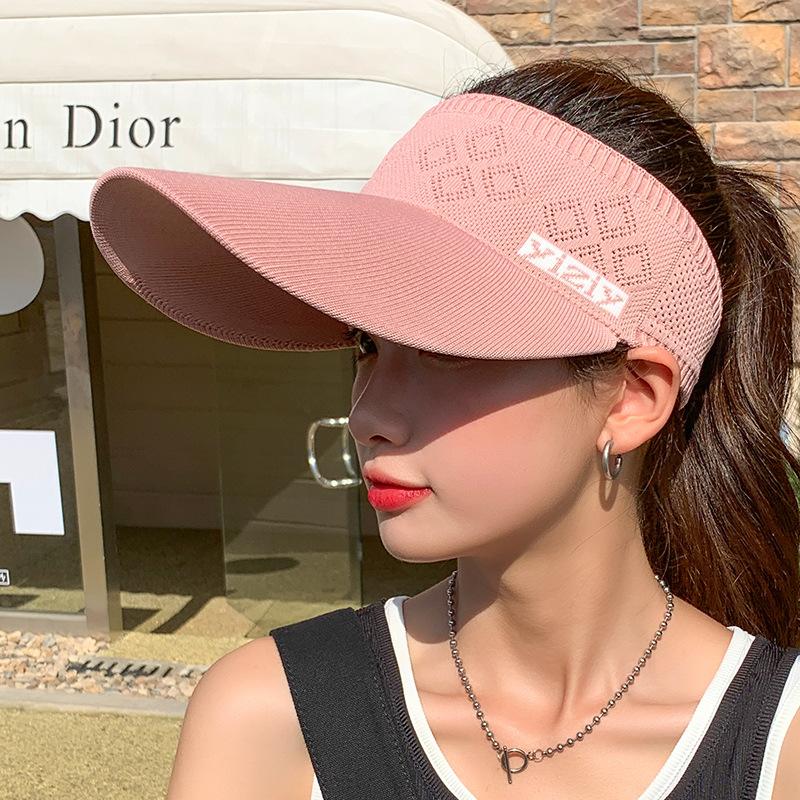 Chapeau pare-soleil à large bord pour femme, décontracté, réglable, protection UV, pliable, sport, vide, casquette de plage, chapeau de soleil