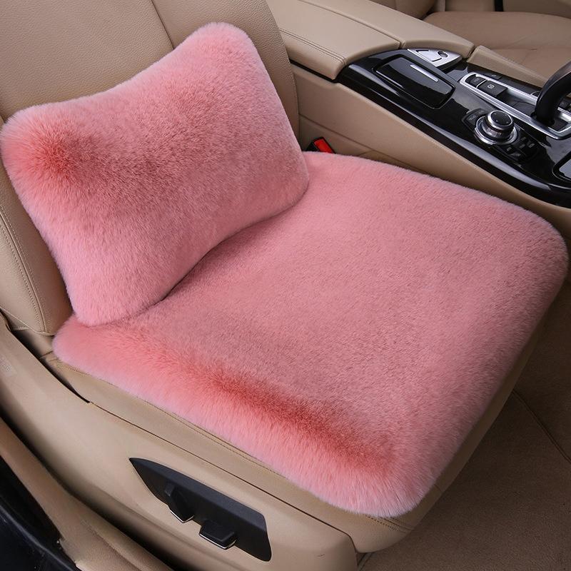 1 Stück Winter Autositzkissen, Kaninchenplüsch Warmes Sitzkissen