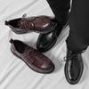 Herrenschuhe Frühling und Herbst neue lässige Lederschuhe Mode Herren Business-Anzugschuhe Trend Britischer Stil Low-Top Bräutigam Lederschuhe