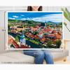 APPLEONE 1000-870 The Most Beautiful City in the World - Cesky Krumlov - (Czech Republic) 1000-Piece Jigsaw Puzzle (75 x 50 cm) Made in Japan World
