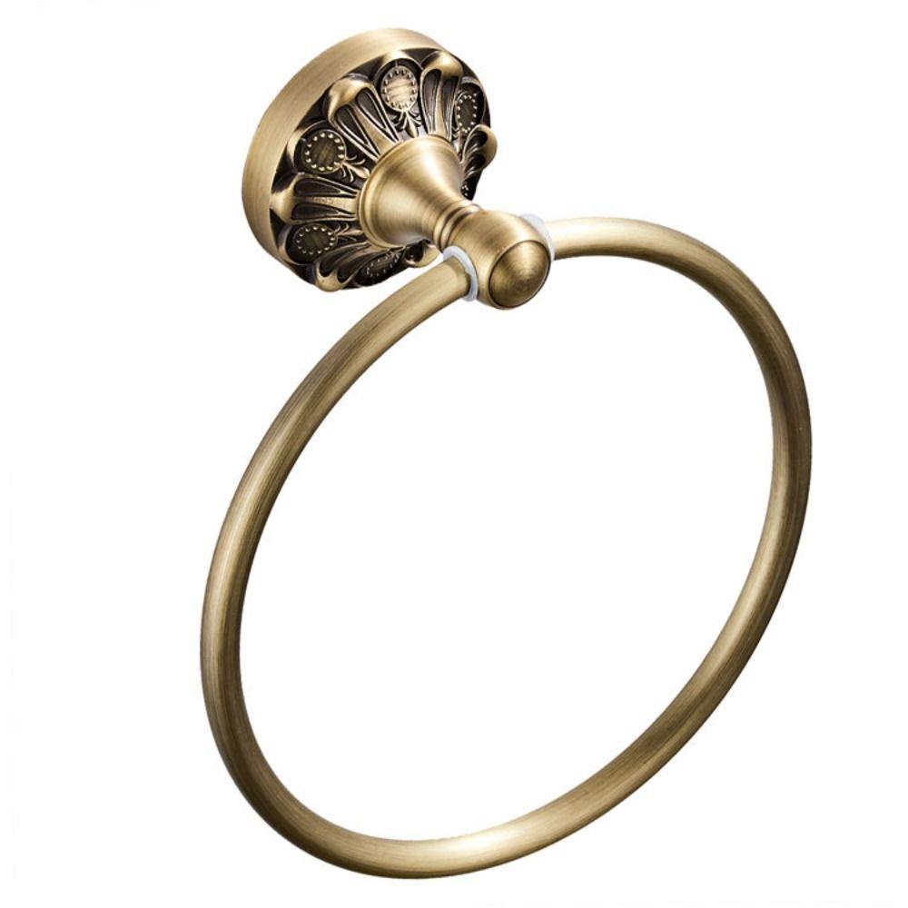 

Gold Towel Ring Copper Bath Accessories Wall Mounted Hand Towel Holder Bathroom