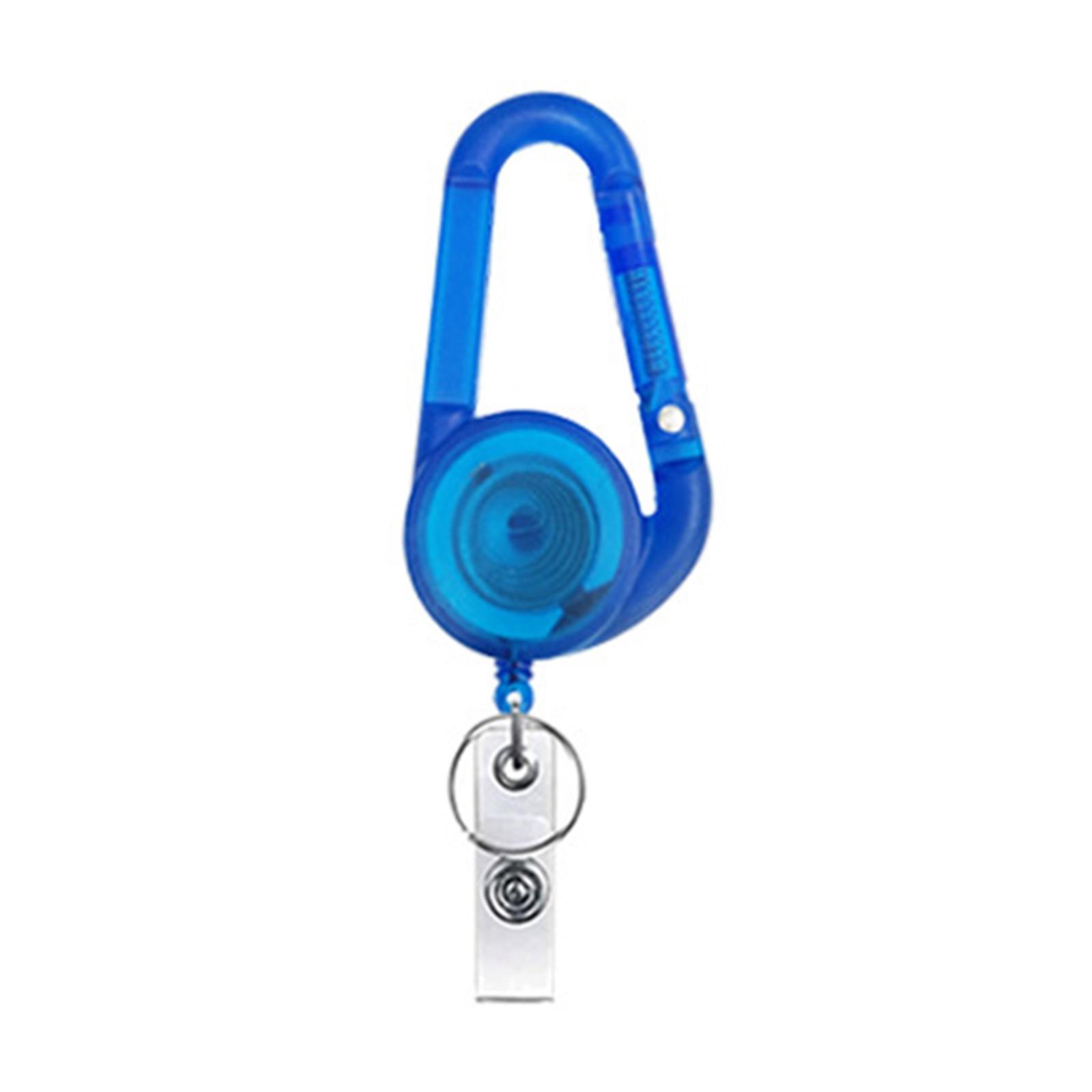 

Красочный прочный пластиковый брелок с легким нажатием, практичный, из АБС-материалов, карабин для ключей и телефонов, украшение синий