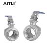304 Stainless Steel Full Bore Two-Piece Ball Valve for Water Pipe Control