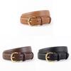 Genuine Twolayer Cowhide Leather Belt For Women With Pin Buckle For Work And Casual