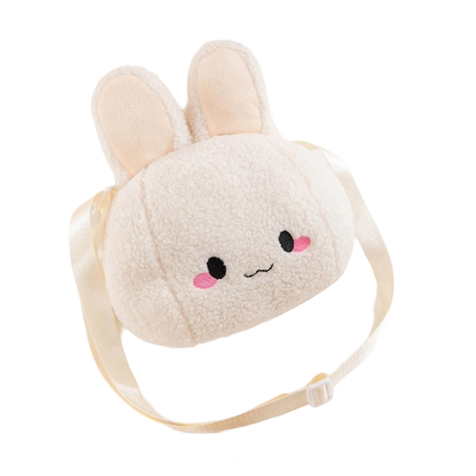 

Cute Plush Bag For Girls, Single-shoulder Bag, Children s Cartoon Crossbody Bag білий