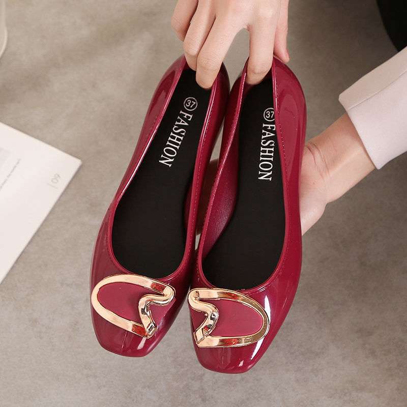 

Fashion low-top rain shoes, light-mouth waterproof shoes, jelly work shoes, rain boots, female adult non-slip student Korean version of summer 40