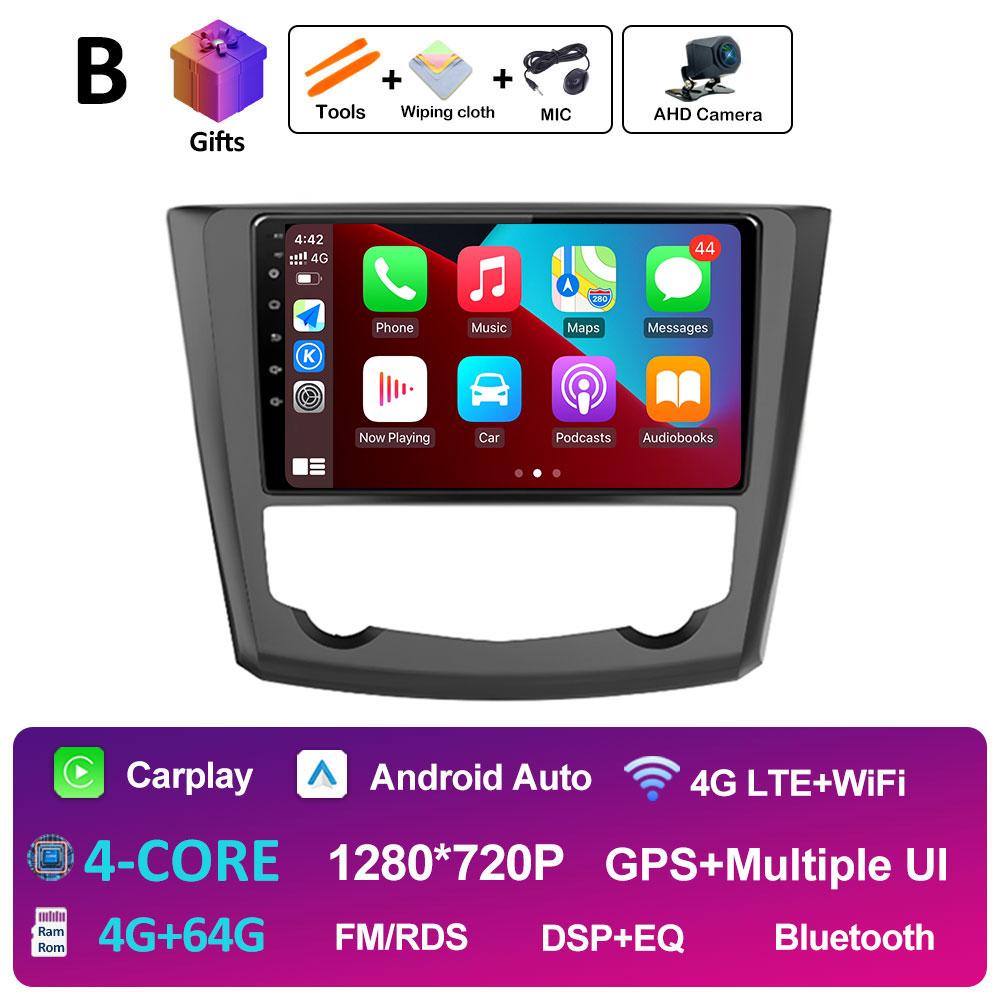 GPS Navigation Android14 For Renault Kadjar 2015 2016 2017 2018 2019 Wireless Carplay Autoradio QLED IPS Screen WIFI Accessories