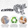 3D Printed Flexible Articulated Fidget Toys Creative Skeleton Snow Leopard Ornament Articulating Animal Figurine for Kids Adults