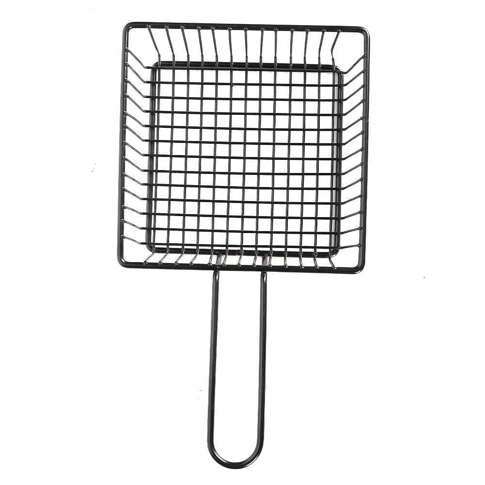 4PC Stainless Steel Frying Basket Multifunctional Mini French Fries Frying Basket Creative Square Oil Separated Frying Basket
