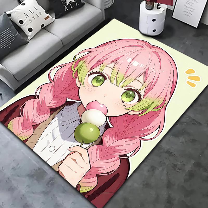 Demon Slayer Carpet Rug For Living Room Bedroom Home Sofa Decoration Kids Play Nonslip Floor Mat