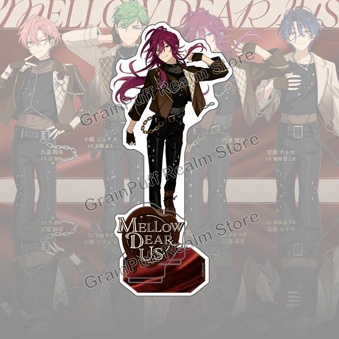 

Ensemble Stars MELLOW DEAR US Acrylic Standee Juis, Nozomi, Mashu, Chitose Collectible Figure Display, Cute Desk Decor, Gift 15 cm