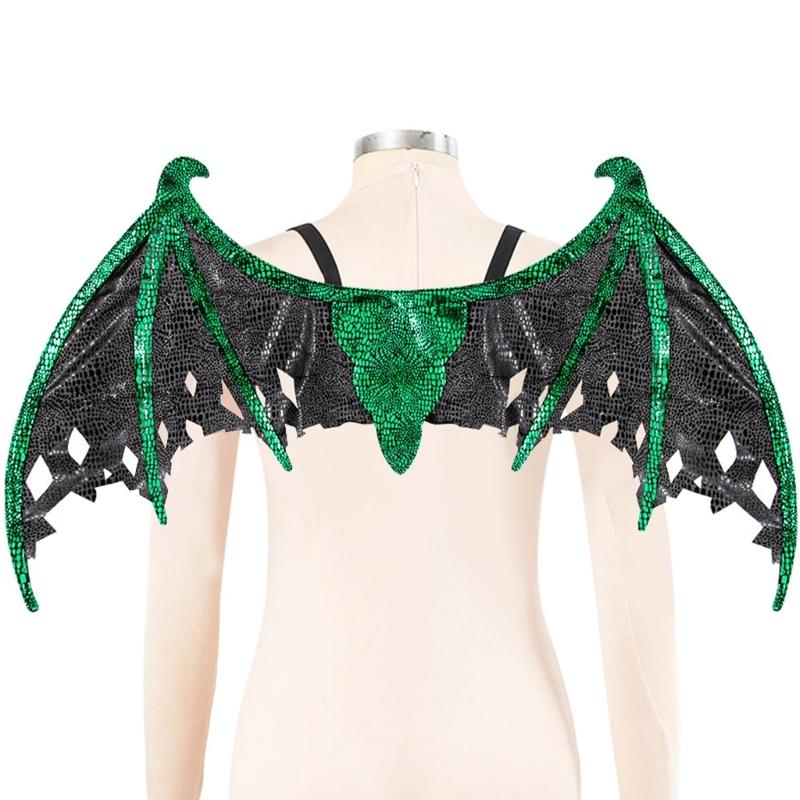 Glittering Dragon Wing Costume Accessory Role Playing Easy Wear For Cosplay And Halloween Parties