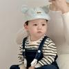 Little Bear Embroidery Kids Sun Hat Quick Drying Cartoon Bear Hat Duck Tongue Cap  For Girls Boys