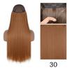 XINRAN Moda Damska Kolor Ombre Niewidoczny Długi Doczepiany Włos Syntetyczny Włókno Długie Falowane Ombre Cosplay Codzienne Noszenie Bez Klipsów Przedłużanie Włosów