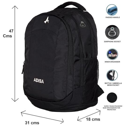 ADISA Light Weight Laptop Backpack 32 Ltrs