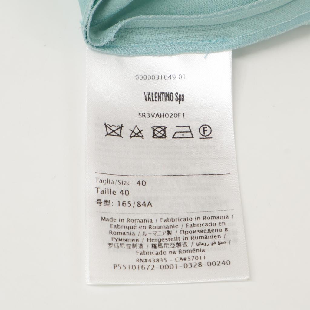 RED VALENTINO SR3VAH020F1 Green Collar Bijou Dress dress 40 greenUsed