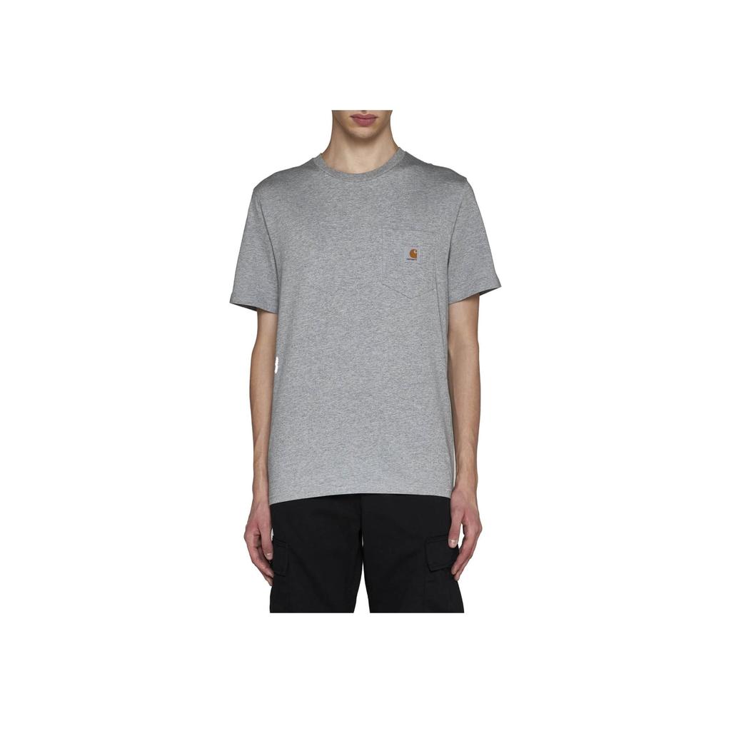Carhartt WIP T-shirt Homme à Manches Courtes Ajusté Col Rond Imprimé Graphique Gris I030434-V6-XX