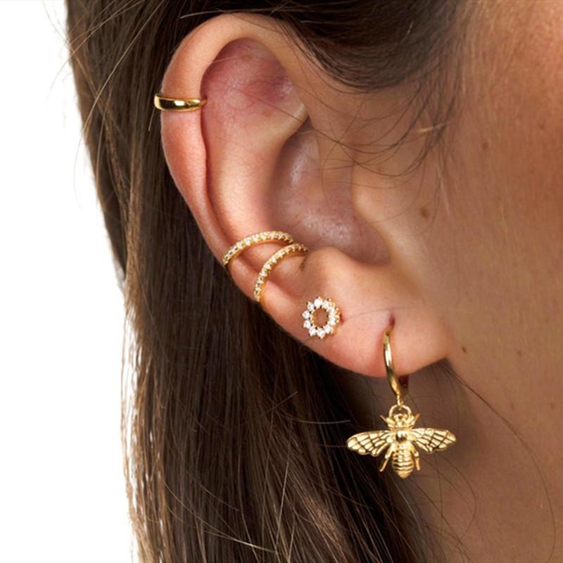 New Romantic Honeybee Shape Women Drop Earrings Lovely Girl Gift Stylish Female Accessories for Party Earring Fashion Jewelry