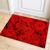 Multicolor Rose Flower Rug Living Room Carpet Home Hallway Balcony Anti-Slip Door Mat Kitchen Bathroom Rug Bedroom Floor Mat