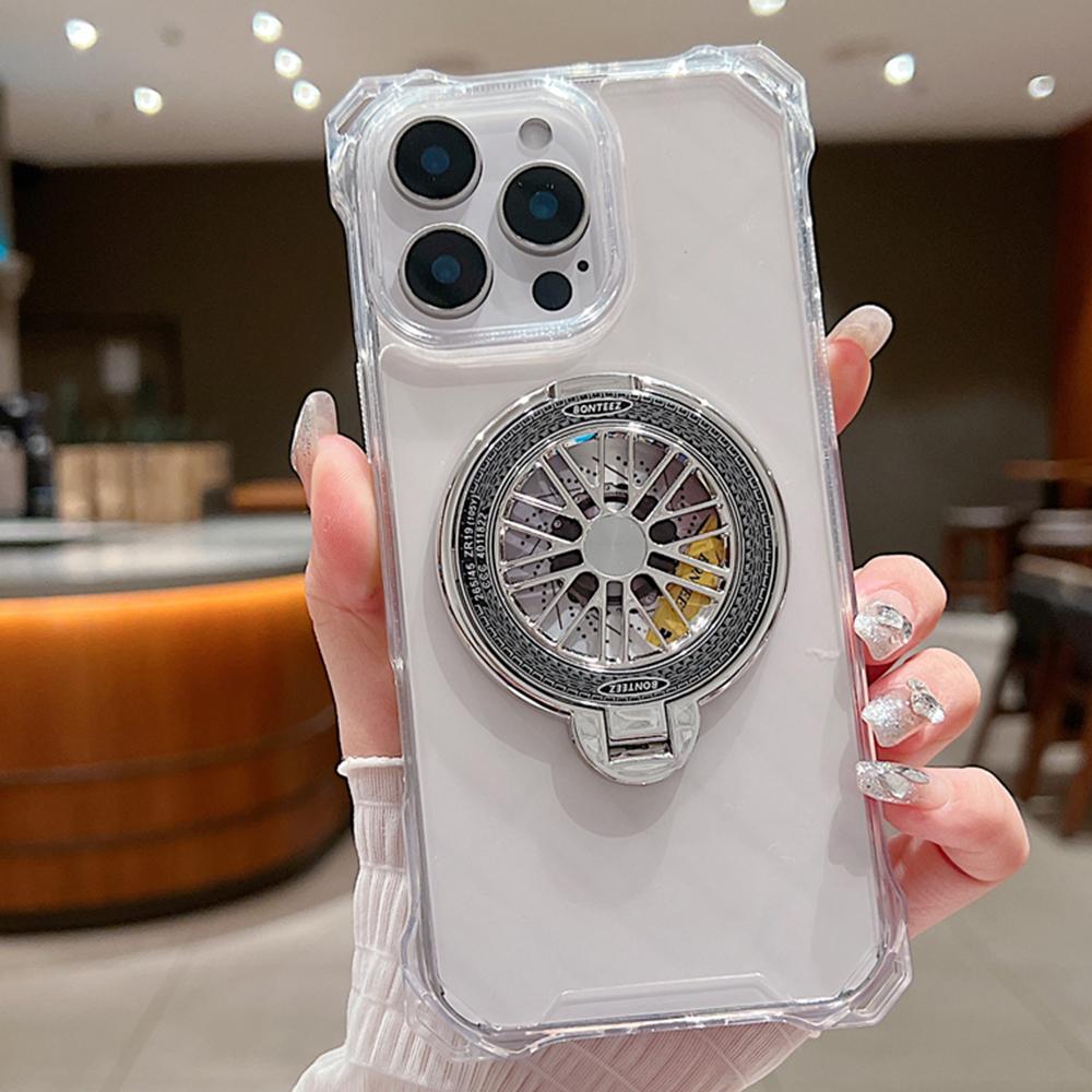 

Противоударный чехол-подставка с магнитным кольцом для iPhone 16 14 13 12 11 15 Pro Max Plus для Magsafe Metal Bumper Holder Armor Cover For iPhone 13&Case & Holder чистый