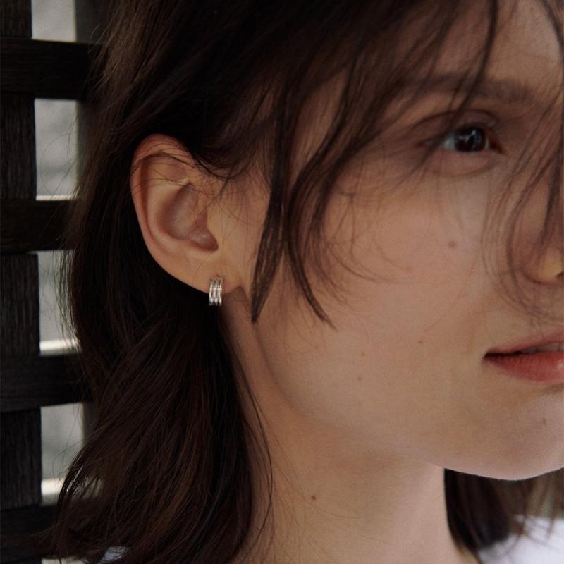 Verte 925 Silver Fort Earring  Silver    deux.Silver.183