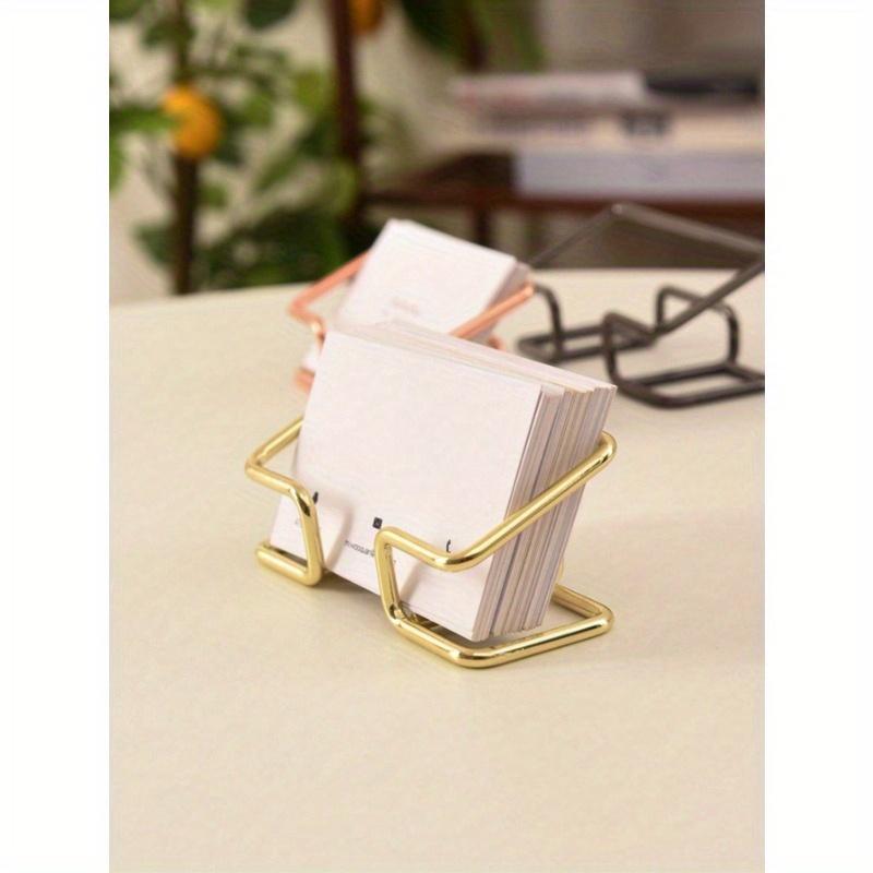 1pc Electroplated Metal Business Card Holder, Card Storage Business Card Holder, Party Event Card Organizer, Business Card Holder