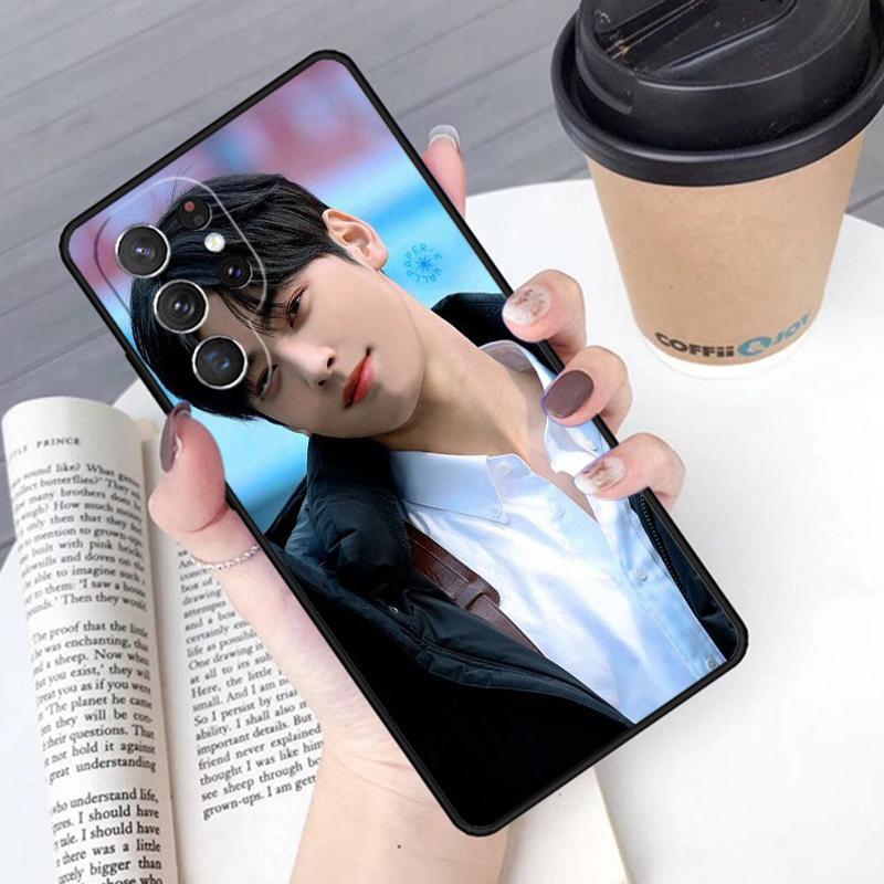 Cha EunWoo phone case Cover For Samsung Galaxy S24 S25 Ultra S21 S22 Ultra S10E Note 10 Plus Note 20 FE S23