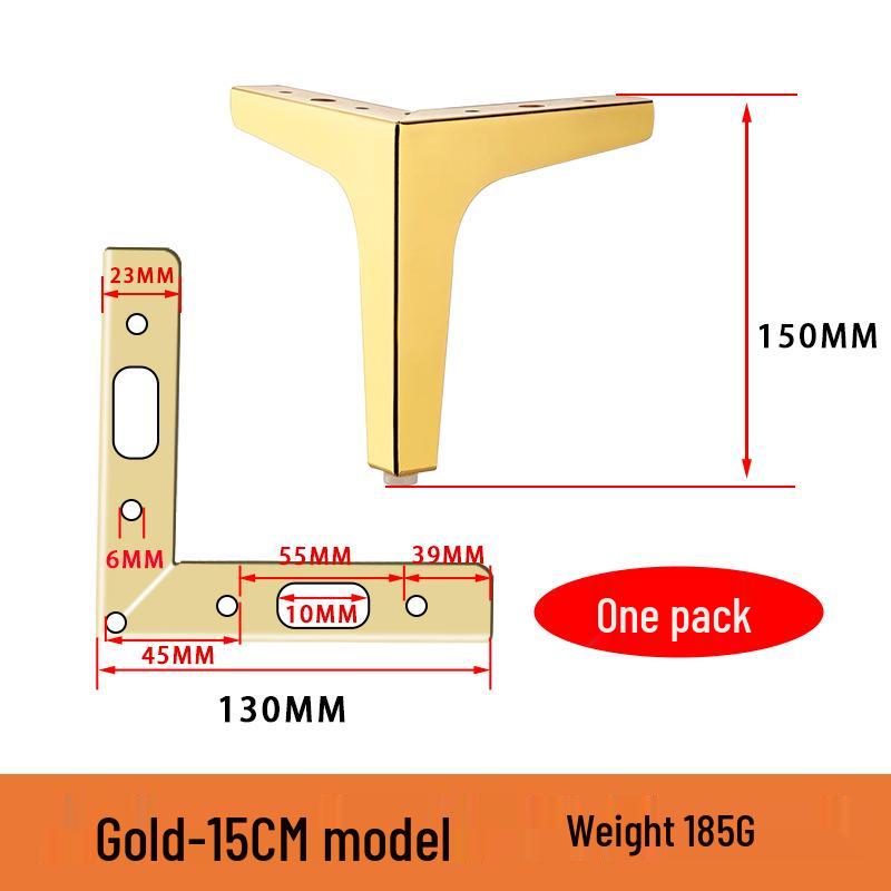 Metal Furniture Feet for Sofas, Coffee Tables, Cabinets, Beds, and Drawers