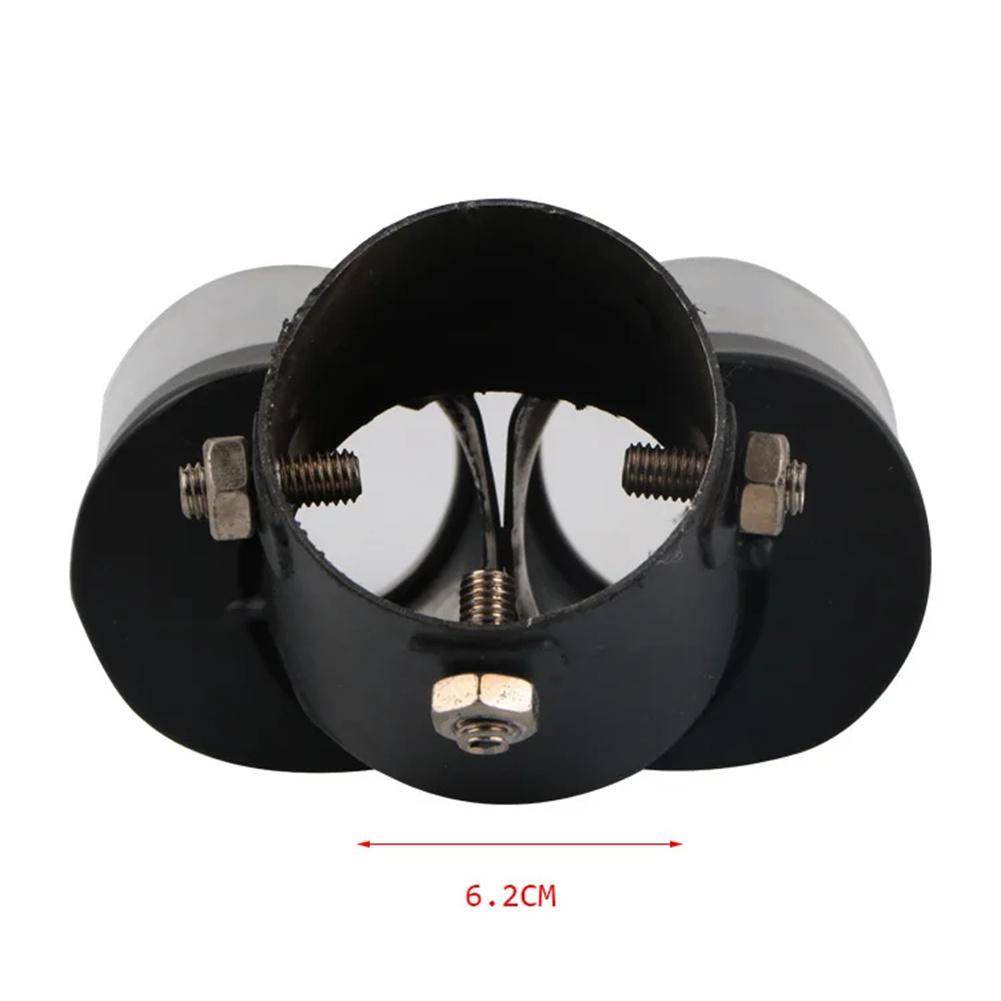 Auto Auspuffblende Edelstahl Doppelendrohre Kehlen Schalldämpfer Auspuffanlagen Blende Auto Modifikationszubehör