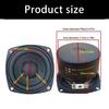 Professional 3Inch Square Woofer Speaker HiFi Grade Output Glass Fiber Woven Cones 86dB Sensitivity
