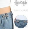 Chinese Knot Detachable Pants Waist Tightener Pin Electroplated Zinc Alloy Instant Button Extender for Jeans & Skirts
