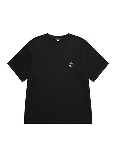 D So H Smile Logo T-Shirt [ Black ] Black/2 Sizes