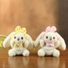Kawaii Lolita Rabbit Plush Keychain Doll Charm