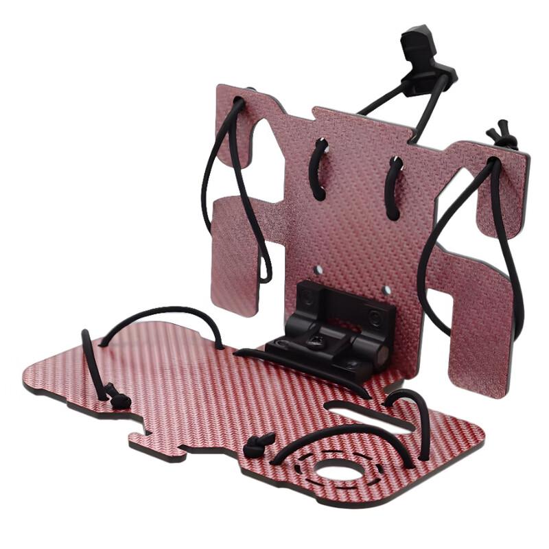 

TLXT Carbon Fiber Folding Navigation Board MOLLE Chest Rig Phone Holder One Size