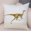 Jurassic Cartoon Dinosaur Cushion Cover for Sofa Home Children Room Decor Wild Animal Print Pillow Case Plush Pillowcase Xcm