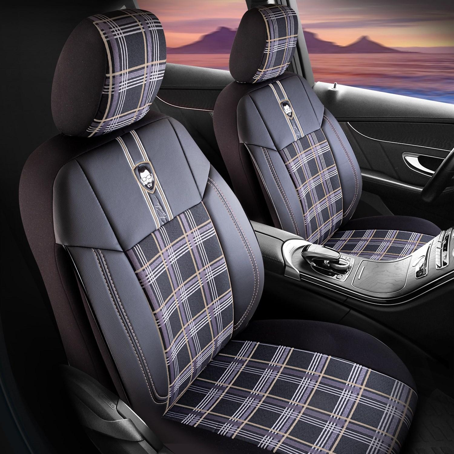 

Чехол на автомобильное сиденье из клетчатой ​​ткани серии Çeşme