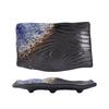 Japanese Sushi Sashimi Saucer Homestay Izakaya Yakitori Skewers Household Black Ceramic Tableware