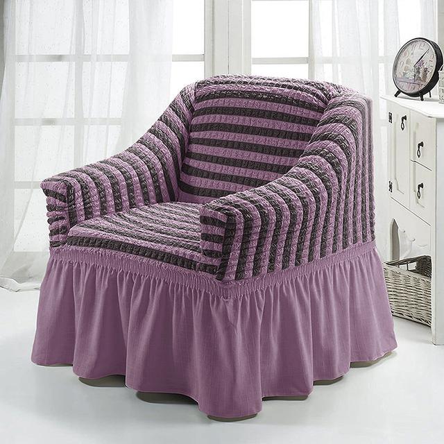 

Solid Color Elastic Sofa Furniture Covers For Living Room Stretch Single Seat Slipcovers Sofa Chair Couch Cover L Shape Armchair Protector for Home 1-Seat-S- 90-140cm