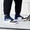 Anta Trendy Versatile Lightweight Shock Absorbing High Top Kids Skate Shoes Kids Sneaker White Black Blue A33038015J-1