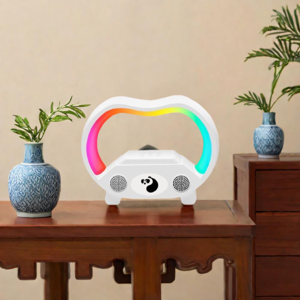 

Smart Lamp Multifunction Wireless Charger Fast Charging Station Night Light and Clock for Phone чорний