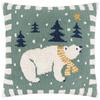 Tufted Polar Bear Cushion Cover