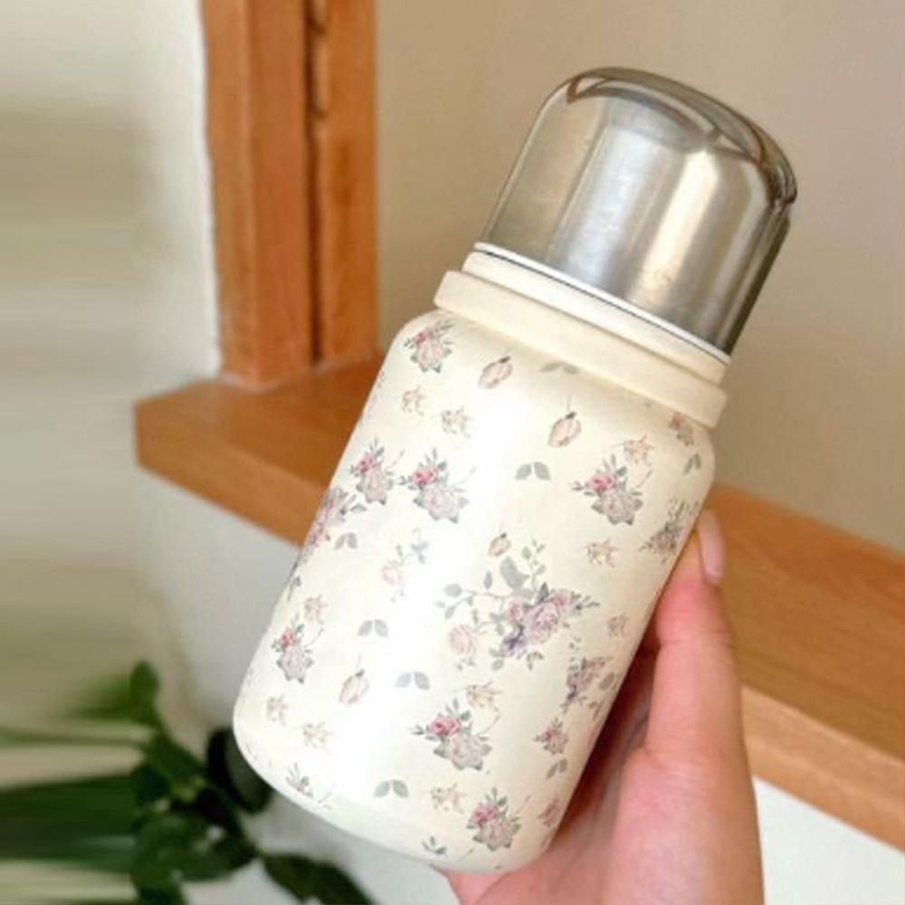 

Portable Slim Insulated Thermal Water Bottle Solid Color Hot Cold Water Bottle Outdoor Hiking Color 2-400ml