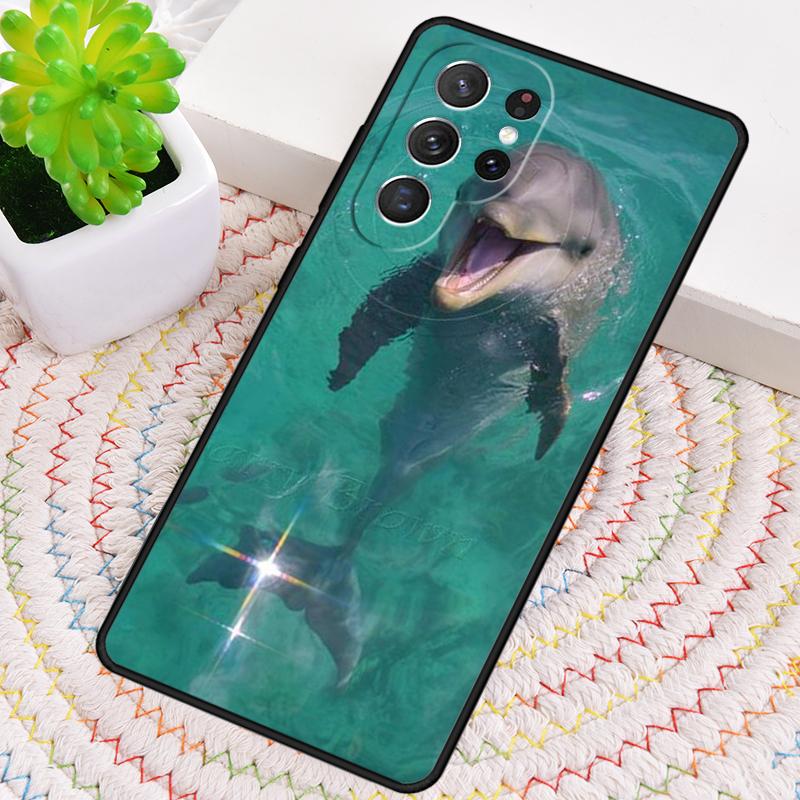 Ozean Delfin Tanz Und Springen Silikon Handyhülle Für Samsung Galaxy note 10 pro S26 S25 S24 S23 S22 S21 Plus Ultra Capa Cover