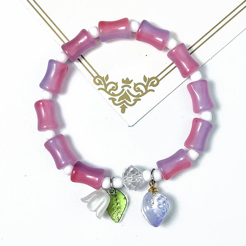 Elegant Crystal Butterfly Beaded Bracelet