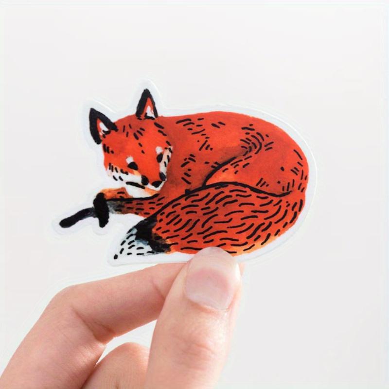 Red Fox Animal Sticker - Waterproof Vinyl Sticker