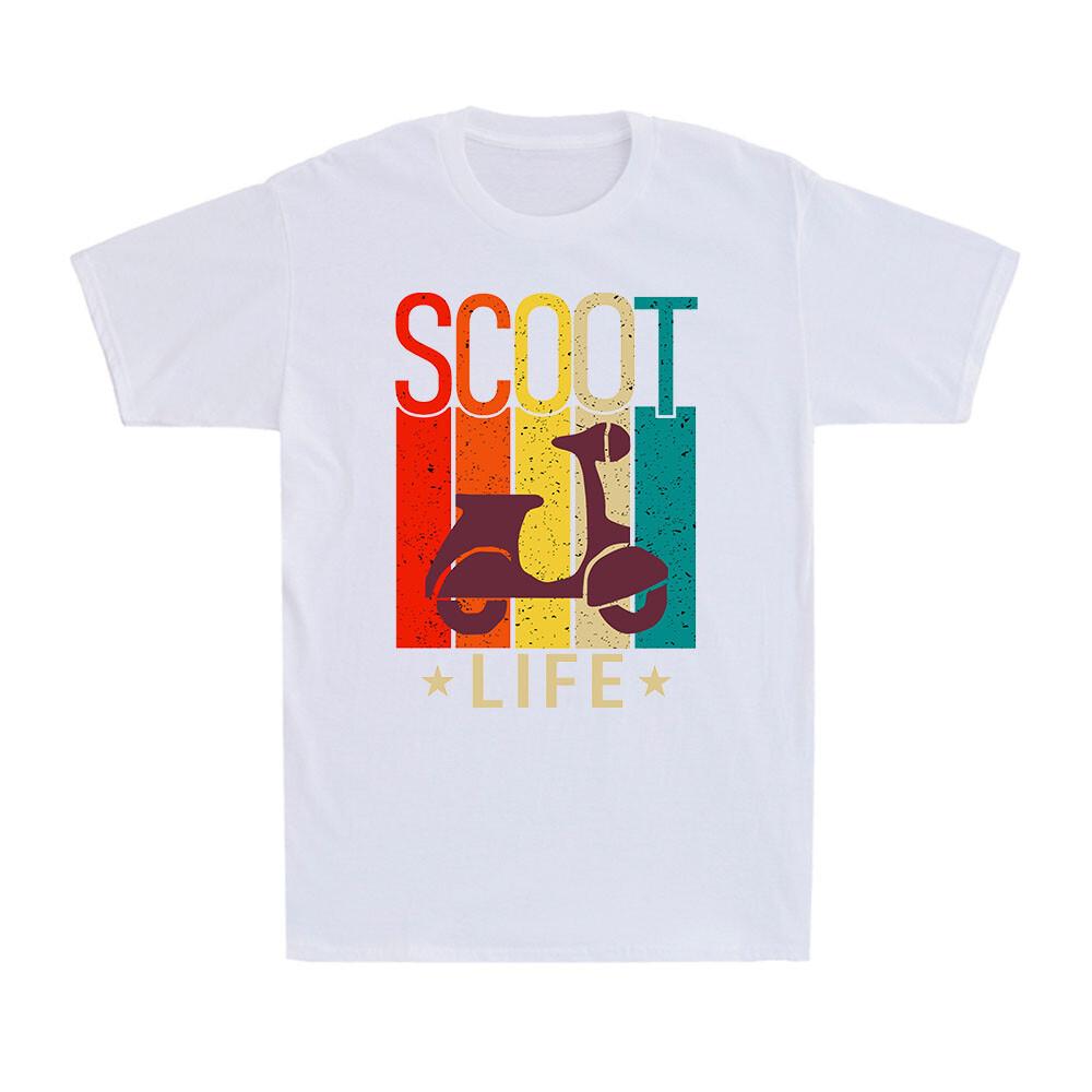 Scoot Life Scooter Motorcycle Funny Motorcyclists Gift Sunset Men s T-Shirt S