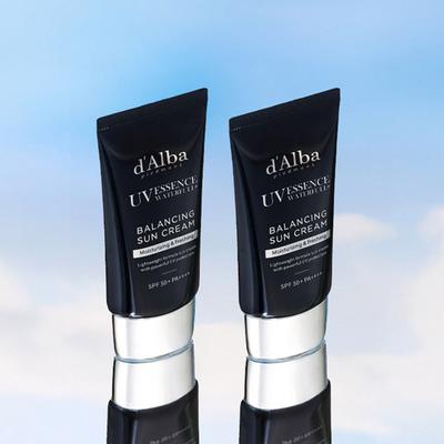 Vegan Men's Balancing Sunscreen SPF50+ PA++++ Oil Control & Hydrating UV Protection 50ml X 2 Set