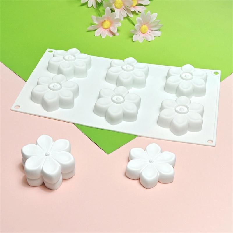 Silicone Mousse Molds Dessert Moulds Flower Shaped Chocolate Moulds Silicone Material Perfect Gift for DIY Bakings Lover